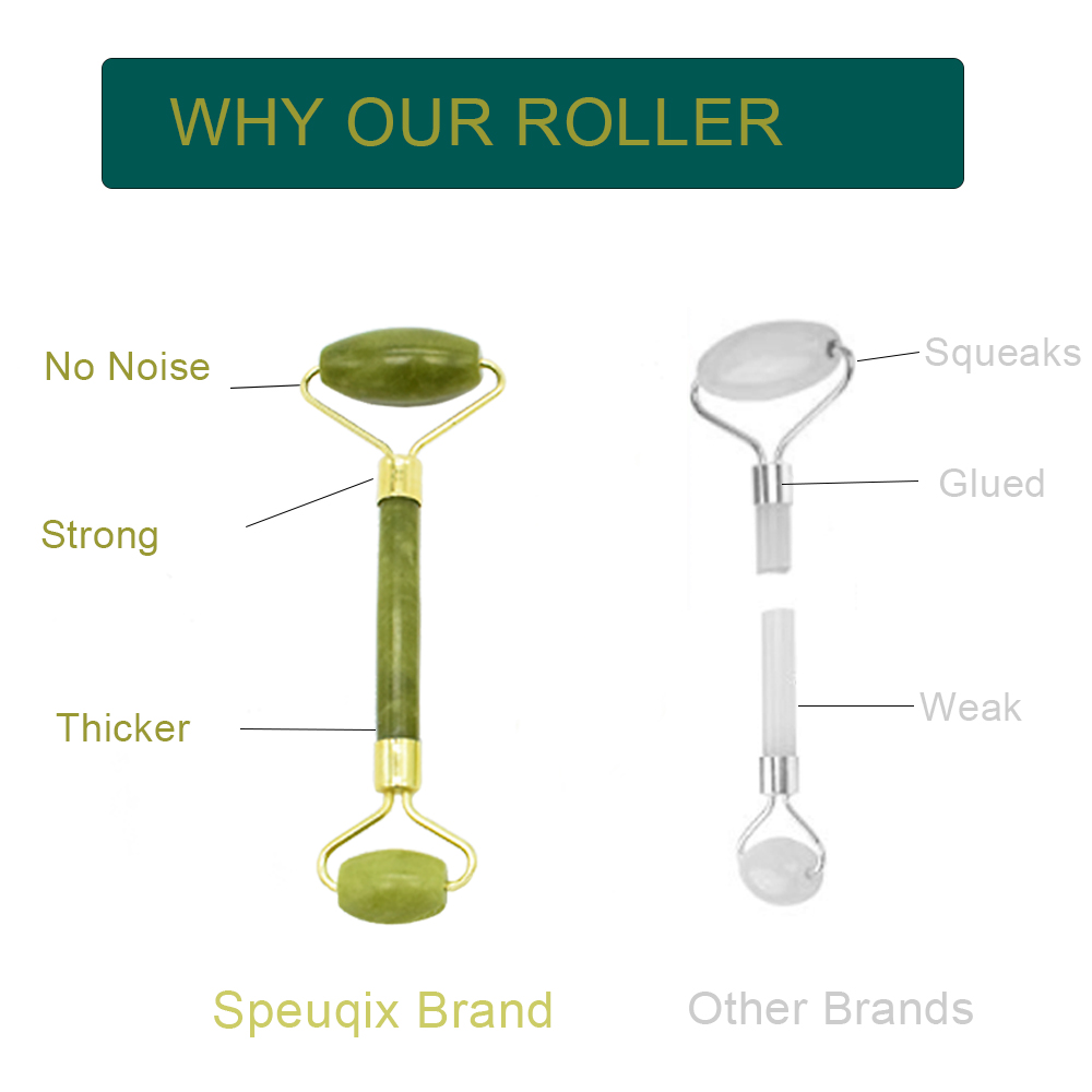 Jade Roller Massager For Face Guasha Jade Stone Face Massager Double Heads Body Back Beauty Slimming Massagers Lift Tools