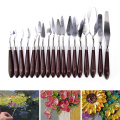1PC Professional Stainless Steel Painting Palette Knife Oil Paint Spatula Palette Tool Mixing Scraper Art Tool 18 Sizes