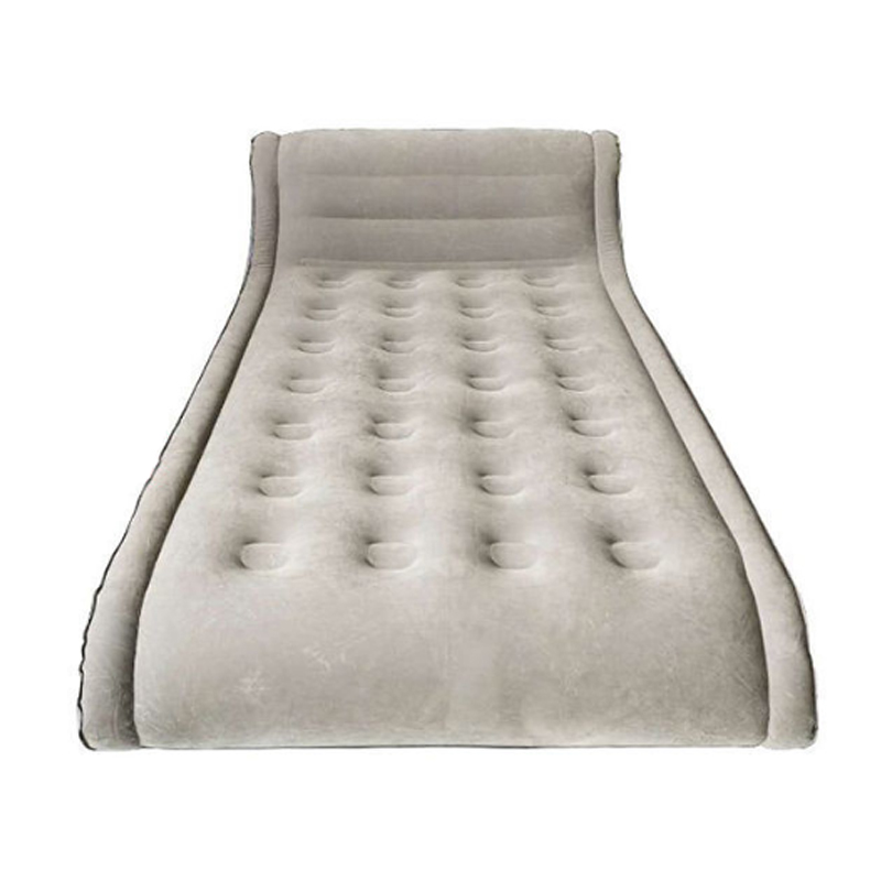 Comfort Headboard Airbed Inflatable Flocking Air Bed Mattress