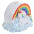 Personalised Rainbow Cloud Unicorn Piggy Bank Unicorn Money Box Magical Unicorn Saving Bank Ceramic Piggy Bank Saving Money Box