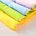 Bamboo Fiber Kitchen Clean Dish Cloth Wash Towel Double Sided Suction Water Microfiber Kitchen Non linting Non Stick Oil Towel