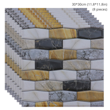 Home Decor 3D Brick Wallpaper Stone Rustic Effect Self Adhesive for Living Room Wall Covering Bathroom Ceiling PVC Tiles Sticker