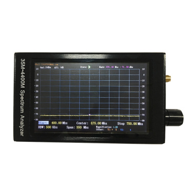 Professional LCD Screen Spectrum Analyzer 4.3 Inch 35M-4400M Handheld Simple Spectrum Analyzer Measurement of Interphone Signal