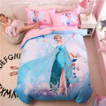 Disney Soft Bedding Set Kids Children's Cotton Bed Set Room Mickey Minnie Cartoon Printed Quilt Case Household Bed Supplies