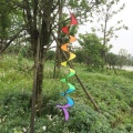 Foldable Rainbow Spiral Windmill Wind Spinner Camping Tent Home Garden Decor Hot