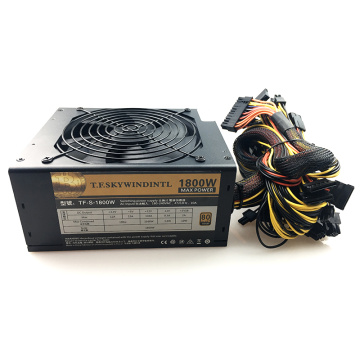 T.F.SKYWINDINTL 1800W Bitcoin PSU Ethereum Coin 1800W PSU asic bitcoin Miner 1800W ATX Power Supply Mining rx570 rx560 rx470