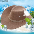 H7268 Western Cowboy Hat Man Summer Sunshade Fishing Cap Male Sun Protection Anti-ultraviolet Breathable Climbing Outdoor Hats