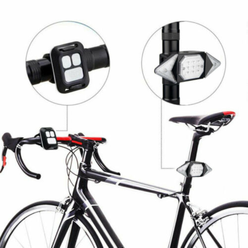 USB Smart Bike Taillight Remote Control Rear Bicycle Light Indicator Tail Light MTB Road Cycling Turning Signal Warning Lamps