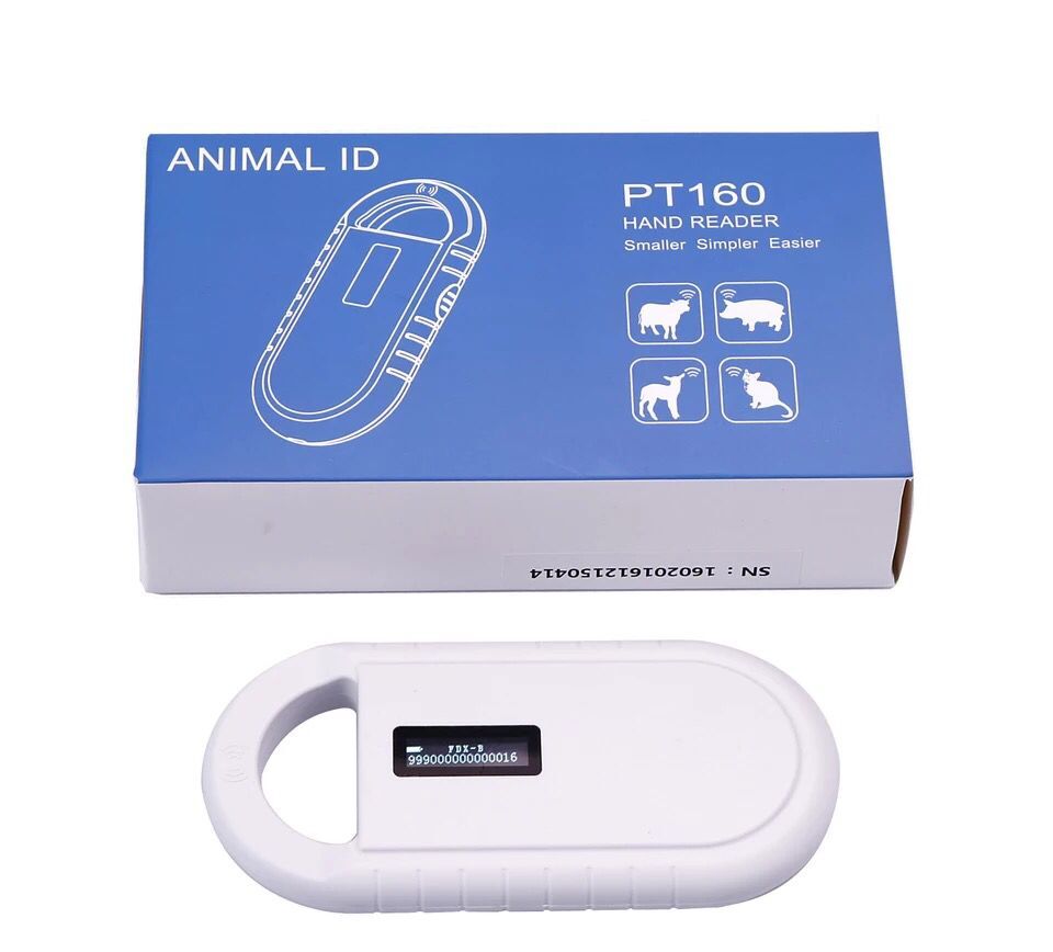 vets Rechargeable battery power USB FDX B ID64 ear tag small mini RFID pets scanner for dog cat ID animal microchip reader