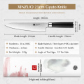 XINZUO 210/270mm Gyuto Chef Knife High Carbon 3 Layers 440C Forge Kitchen Knives Stainless Steel Meat Knife G10 Handle