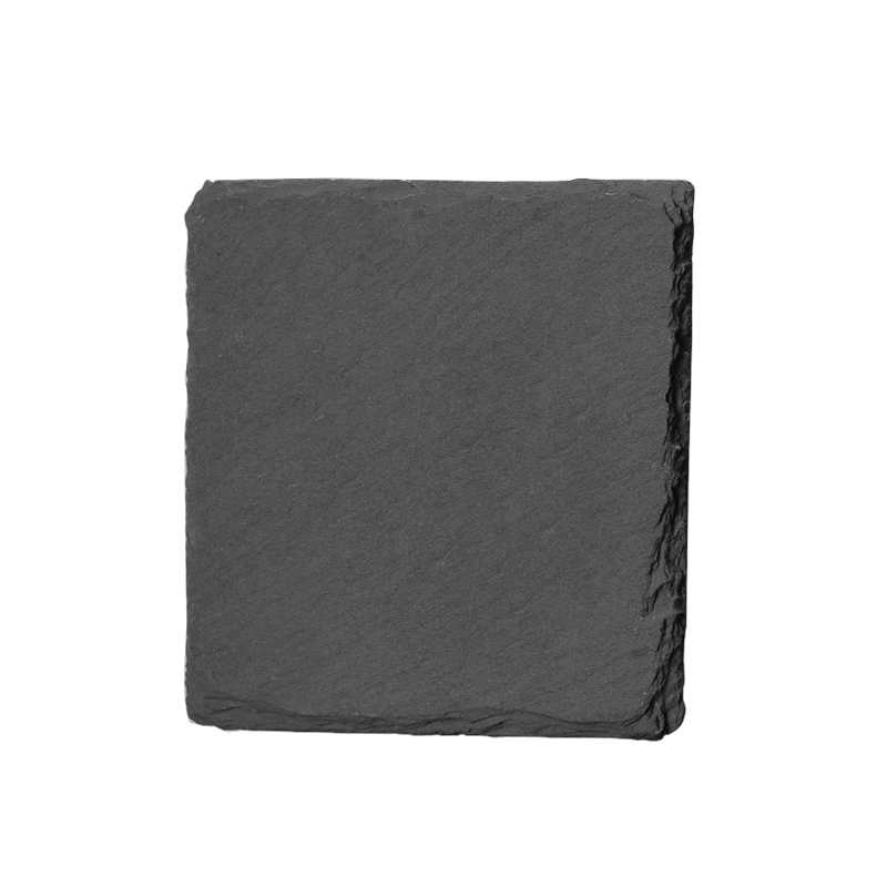 Natural rock coaster Japanese Japanese hand chiseled slate whisky coaster insulation coaster cocktail coaster