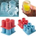 4 Cup Ice Cube Tray Silicone Mold DIY Cream Party Bar Cold Tools Maker Popsicle Kichen Accessories Freeze Mold Ice Maker