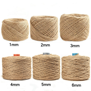 1-20 mm Thickness High quality Natural handmade jute rope Variety thickness rope For Gift Flower packing Diy handcraft supply