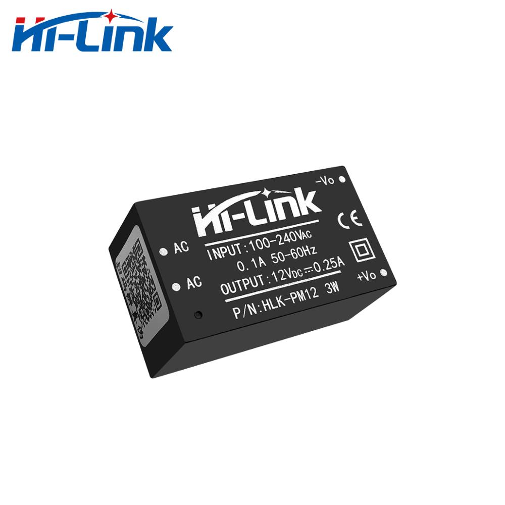 Free shipping 5pcs/lot new Hi-Link ac dc 12v 3w mini power supply module 220v isolated switch mode intelligent module HLK-PM12