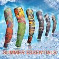 Summer Cycling Arm Sleeves Bicycle Accessories Outdoor Riding Driving Sunscreen Long Finger Ice Silk Cool Arm Sleeves