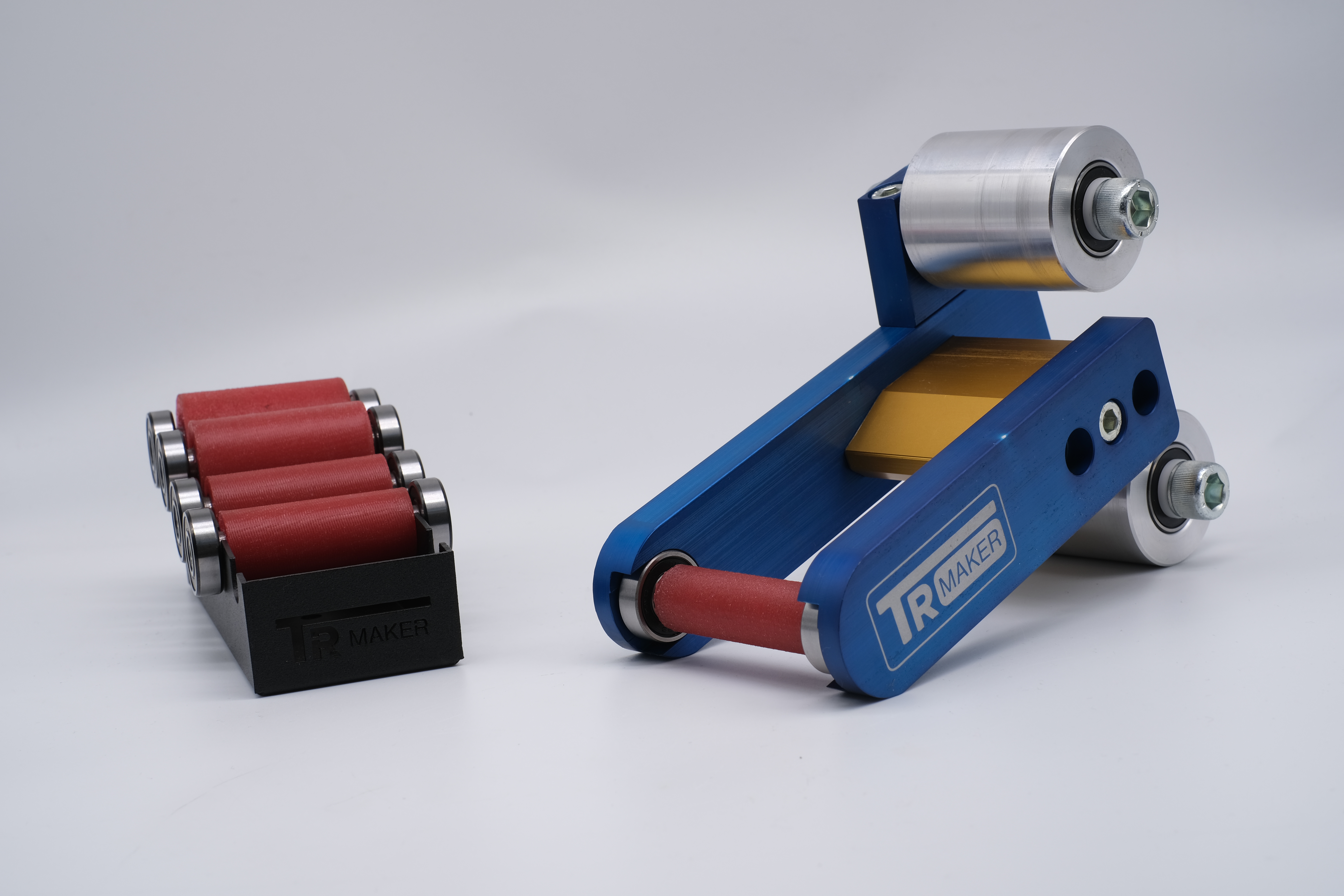 TR Maker Belt Grinder 2x72 small wheel set & holder for knife grinders 2 big wheel compression Rubber