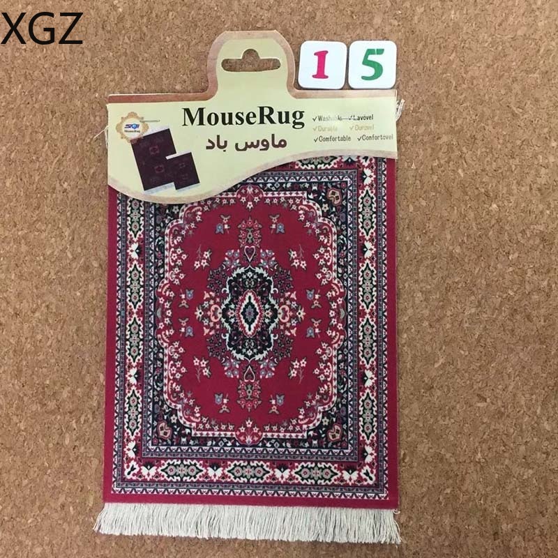 XGZ Hot Sale 270X180MM Color Persian Carpet Mouse Pad Tea Cup Mat Table Family Decoration 11 Styles