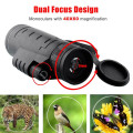 TOKOHANSUN 40X60 Monocular Telescope Zoom Lens for iPhone Smartphone mobile camera lens with Compass for Camping Hiking Fishing