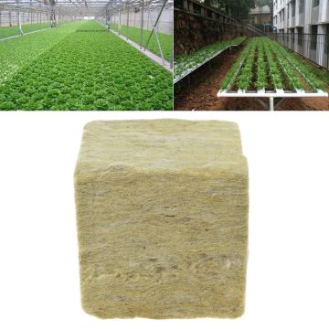 Rockwool Cubes Hydroponic Grow Media Soilless Cultivation Planting Compress Base