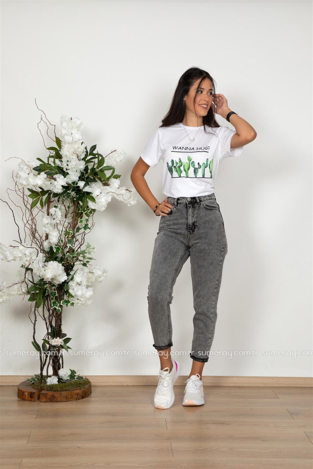 Henza Gray Women Trousers