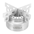 Lixada Outdoor Mini Alcohol Stove Portable Camping Stove with Cross Stand Stove Rack Support Stand for Picnic Cooking Hiking