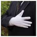 24x9cm Men's New White Tuxedo Gloves Formal Uniform Guard Band Butler Santa Magician Great To Use