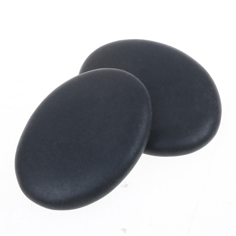 2pcs/6pcs Hot Sale Black Lava Natural Stone Beauty Stones Massage Spa Rock Basalt Stone