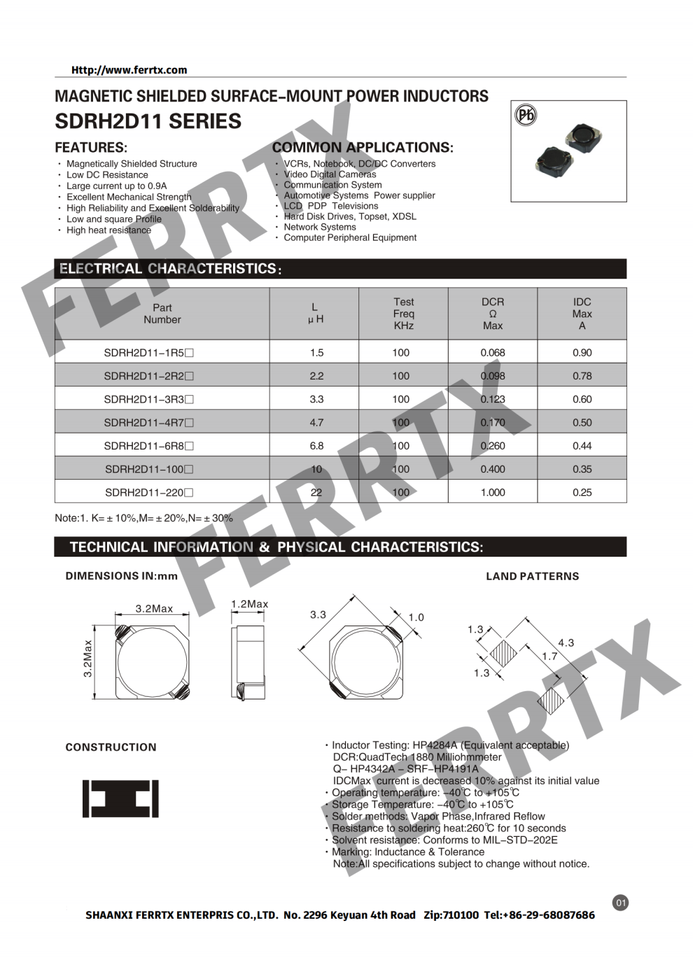 SMD Inductor SDRH