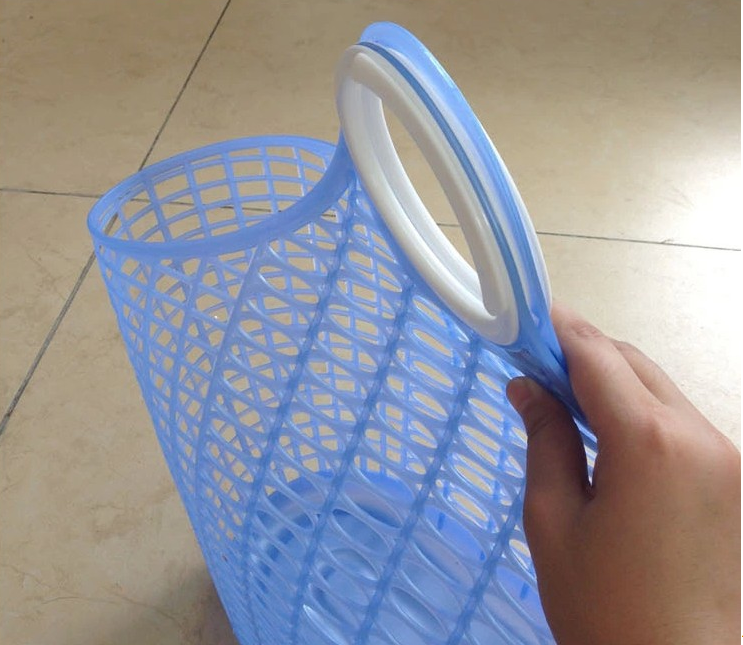 2017 Newest Large plastic Portable Hand Kitchen Storage Shopping Basket Fruit Vegetable Basket