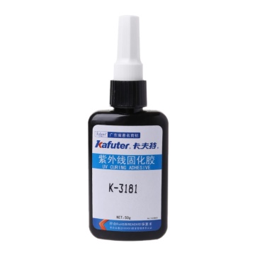 Kafuter K-3181 UV Light Adhesive Strong Bonding For Metal Glass Cure Glue 50PB