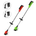 Cordless Grass Trimmer 21V Adjustable Lawn Mower Home DIY Garden Pruning Cutter Powerful Garden Tools with 2Pcs Battery