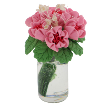 1:12 Scale Dollhouse Miniature Flower in Vase Fairy Garden Accessories