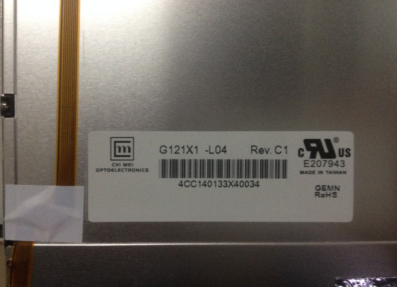 New original 12.1-inch industrial LCD G121X1-L04 LED LCD Monitor screen G121X1-L04 resolution 1024 * 768