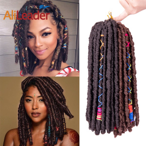 Straight Synthetic Color Line Faux Locs Hair Extension