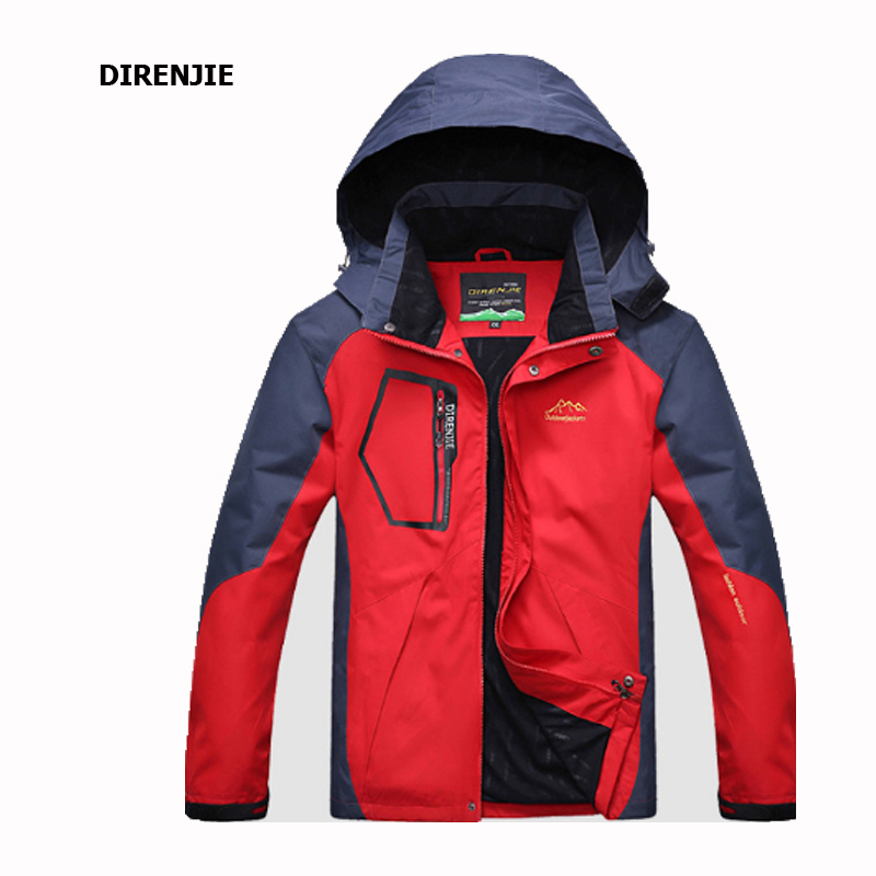 DIRENJIE Hiking Trekking Fishing Climbing Camping Waterproof Hood Men's Jackets Outdoor mountaineering Quick Dry Cycling Clothes