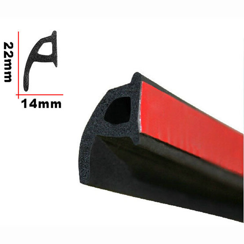P Type Car Door Seal Strip EPDM Noise Insulation Soundproofing Anti-dust Sealing Strips Trim For Auto Car Door Edge