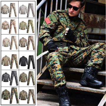 Woodland Digital CamouflageTactical Uniform Army Military Combat Uniform Cs Airsoft Hunting Uniform Shirt + Pants