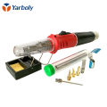 Self-Ignition 10-in-1 Gas Soldering Iron Cordless Welding Torch Kit Tool HS-1115K Top Quality Ignition Butane Gas Soldering Iron