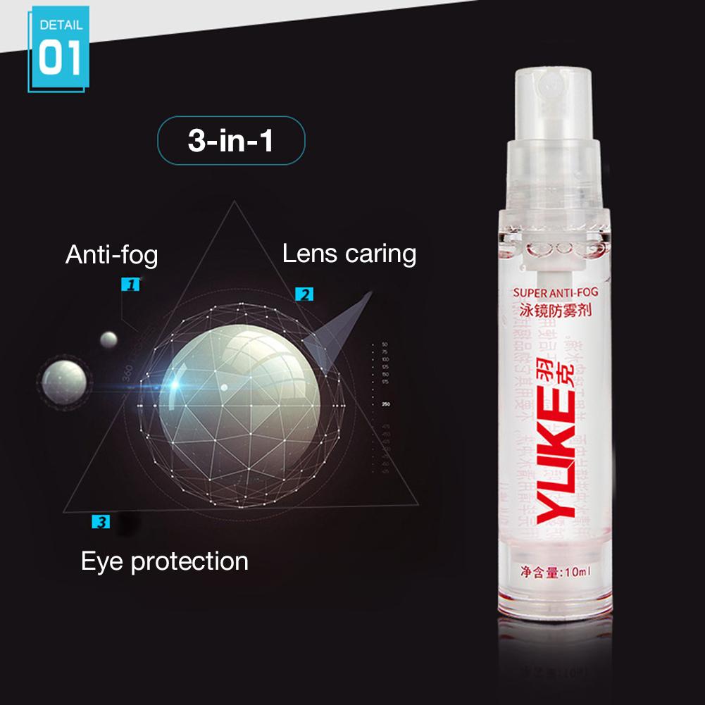 10ml Defogger Solid State Defog Anti Fog Agent For Swim Goggles Glass Lens Diving Mask Cleaner Solution Antifogging Spray Mist