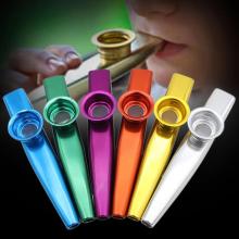 6 Colors/set Simple Design Lightweight Kazoo Aluminum Alloy Metal For Guitar Instrument Music Lovers Instrument 12*2.5cm