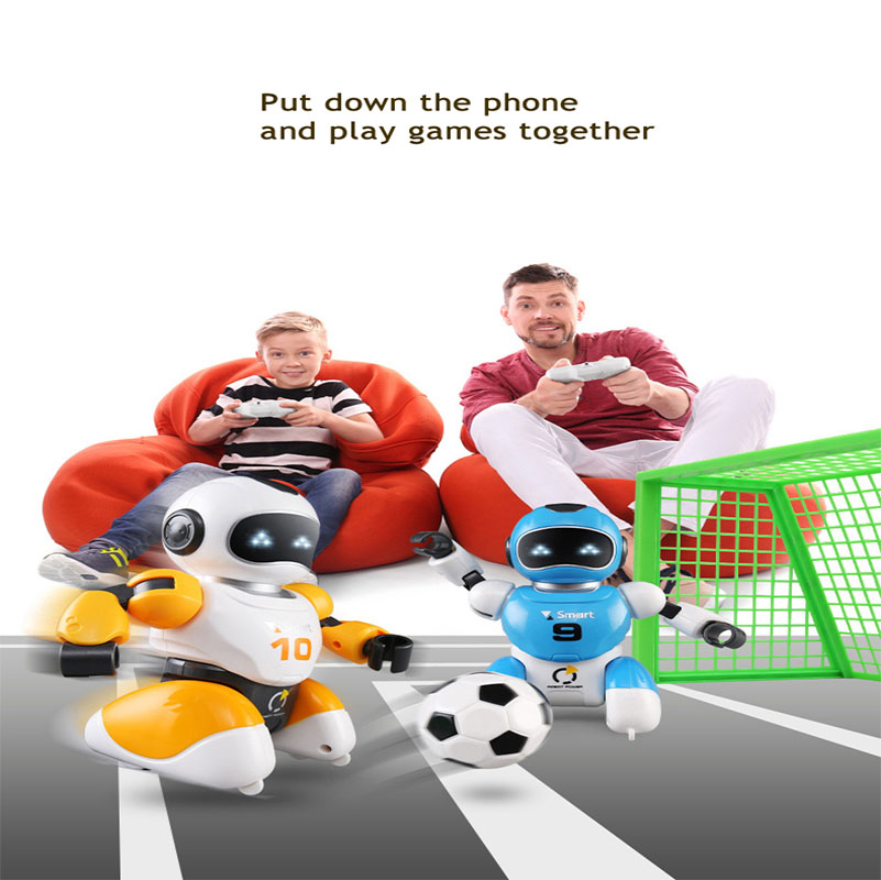 Smart Play Soccer Robot Remote Control Battle Toys Hot Selling Electric Singing Dancing football Robot For Children Kids FSWB