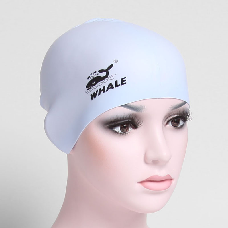 Whale Swimming Cap Soft Silicone Elastic Flexible Durable Sports Swim Swimming Cap Hat For Adults Women Unisex Swimming Caps