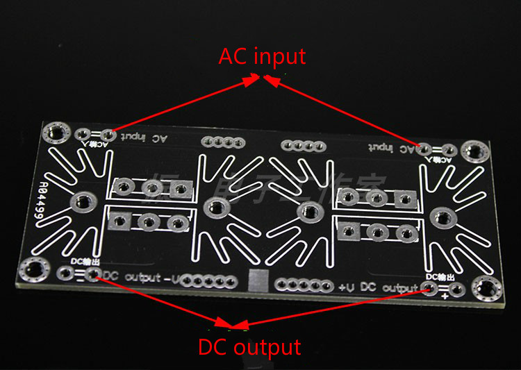 Ghxamp 30A Power Rectifier Board High-speed 2019 Schottky Rectifier Finished Board For Class A Power Amplifier 1pc