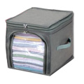 29L/69L Folding Moisture-proof Storage Box Wardrobe Clothes Organizer Home Storage & Organization Storage Bags- Grey