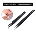 2pcs Anti-static Precision Tweezers Set Pinzas Pincet Stainless Steel ESD Tweezer Electronics Repair Tools