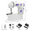 Mini Sewing Machine, AU Plug Portable Electric Sewing Machine with Lamp and Thread Cutter, High & Low Speeds, Battery or Adapter