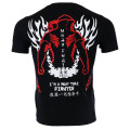 Men Challenger Boxing Short Jerseys Sleeved Kick MMA Kicking Muay Thai Breathable Kick Karate Sports short T Shirt