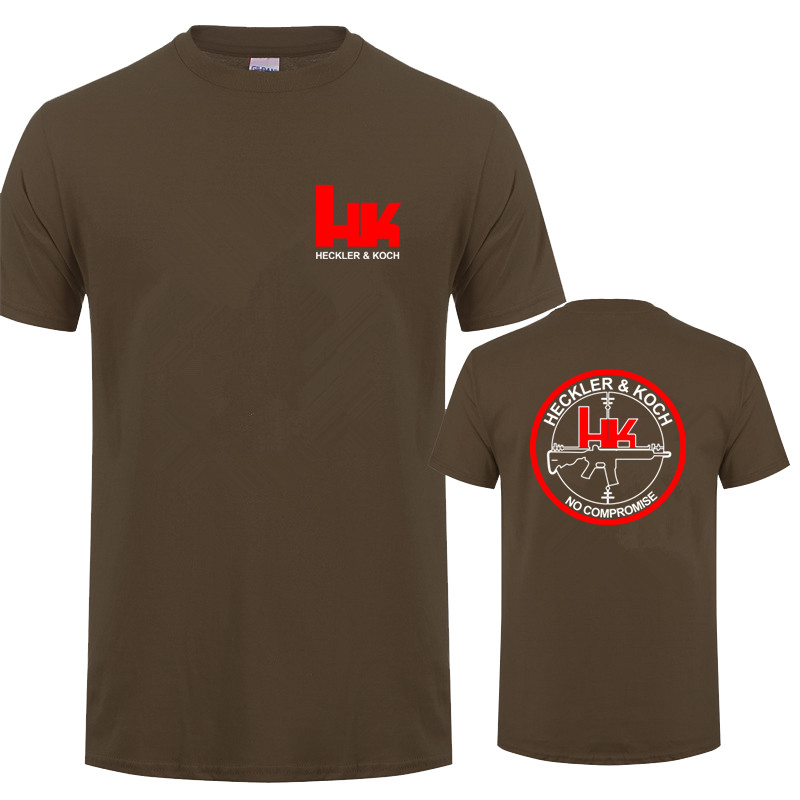 Hk Heckler Koch No Compromise Man T-shirt Cotton Cool Heckler Koch T Shirts Tops LH-229