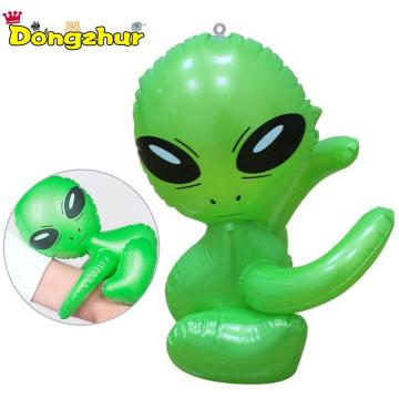 Kawaii Inflatable Green Alien Model Toys Child Inflated Toys CosPlay Halloween/Birthday Party Supplies Kids Science Teach Toys