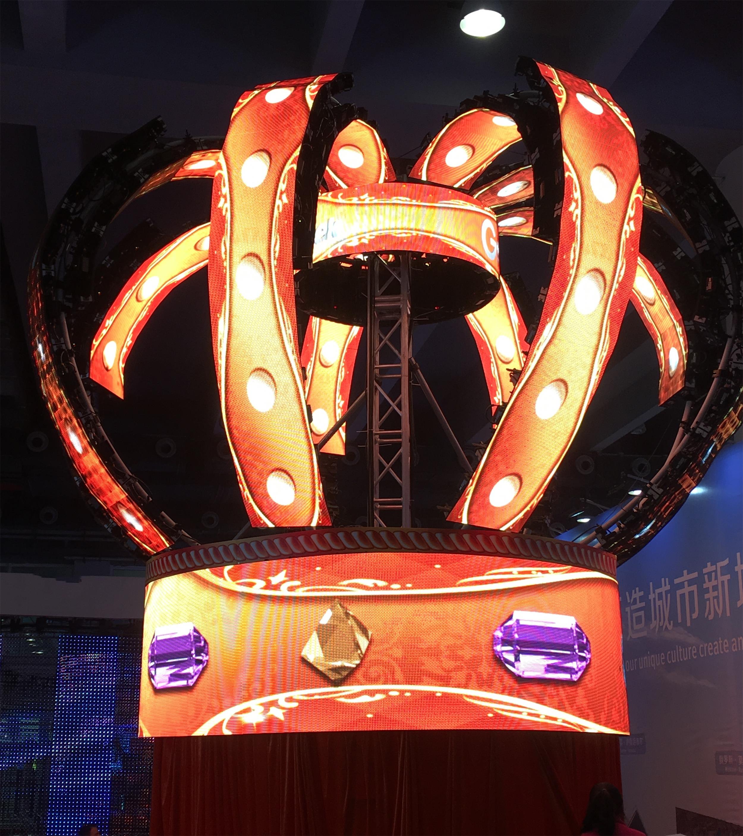 HD Full color led screen RGB P2 soft led module flexible led module, Indoor curve led dot matrix module